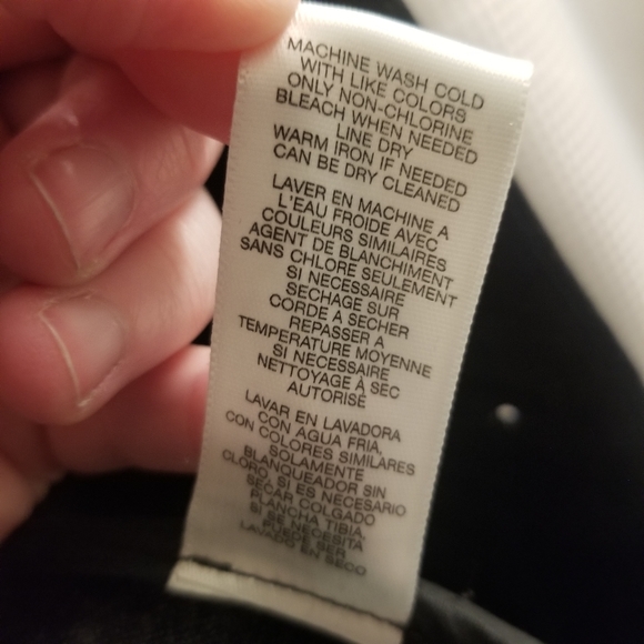 Michael Michael Kors Cotton Blend Charcoal Denim Jacket - Picture 2 of 5